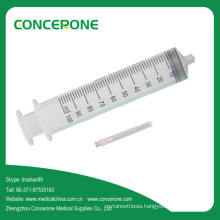 100ml Luer Lock Plastic Injection Syringe with Needle